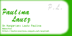 paulina lautz business card